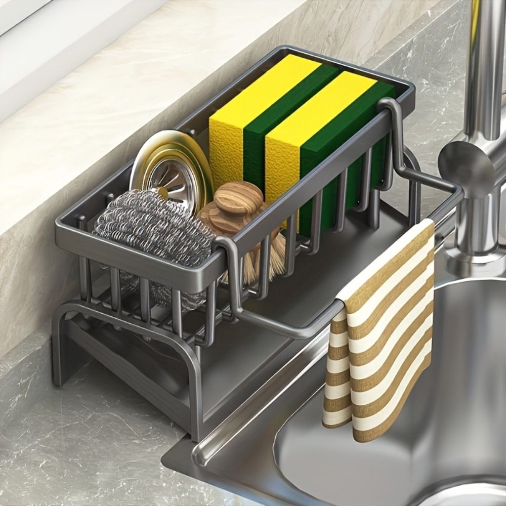 Food Storage Organiser - Organizador de fregadero para cocina, soporte