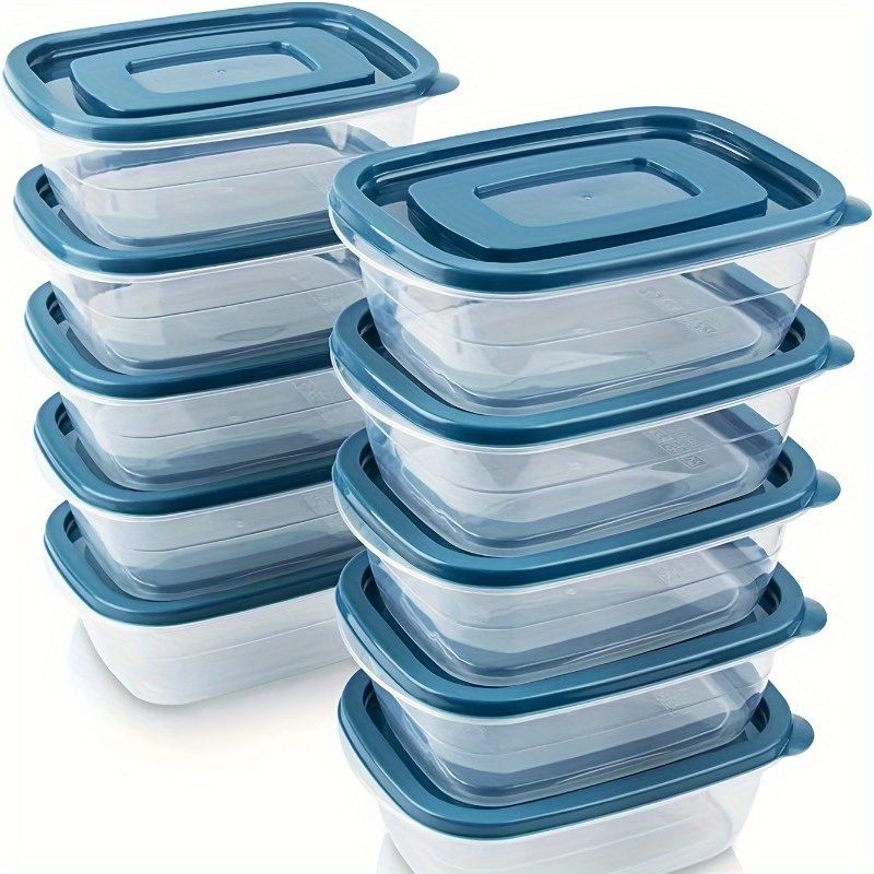 Food Storage Canister - Juego de 6 Recipientes Transparentes Apilables
