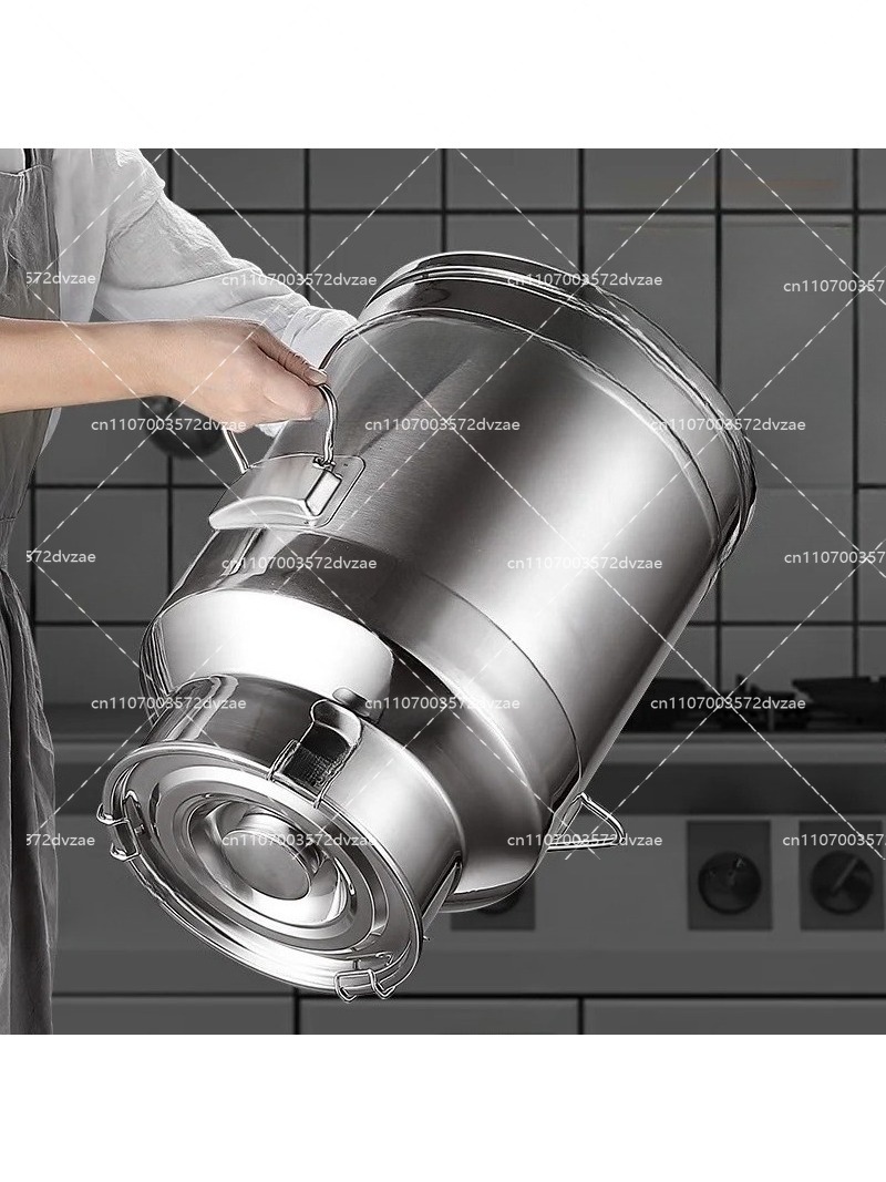 Food Storage Drums - Cubo de Leche Sellado de Acero