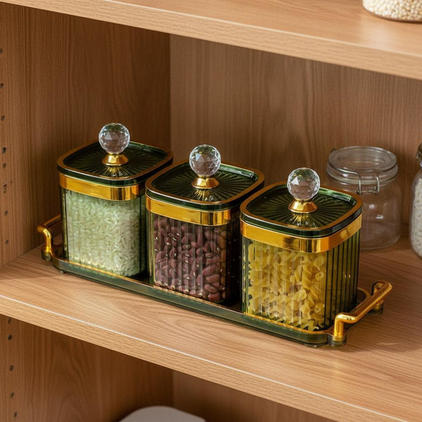 Food Storage Canister - Juego de Recipientes Decorativos para Snacks,