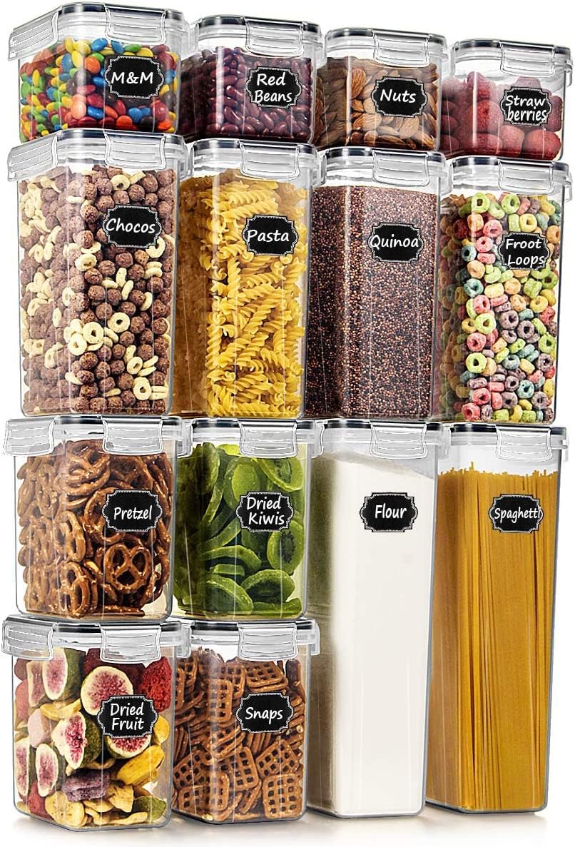 Food Storage Labels - Contenedores Herméticos para Almacenamiento de Alimentos,