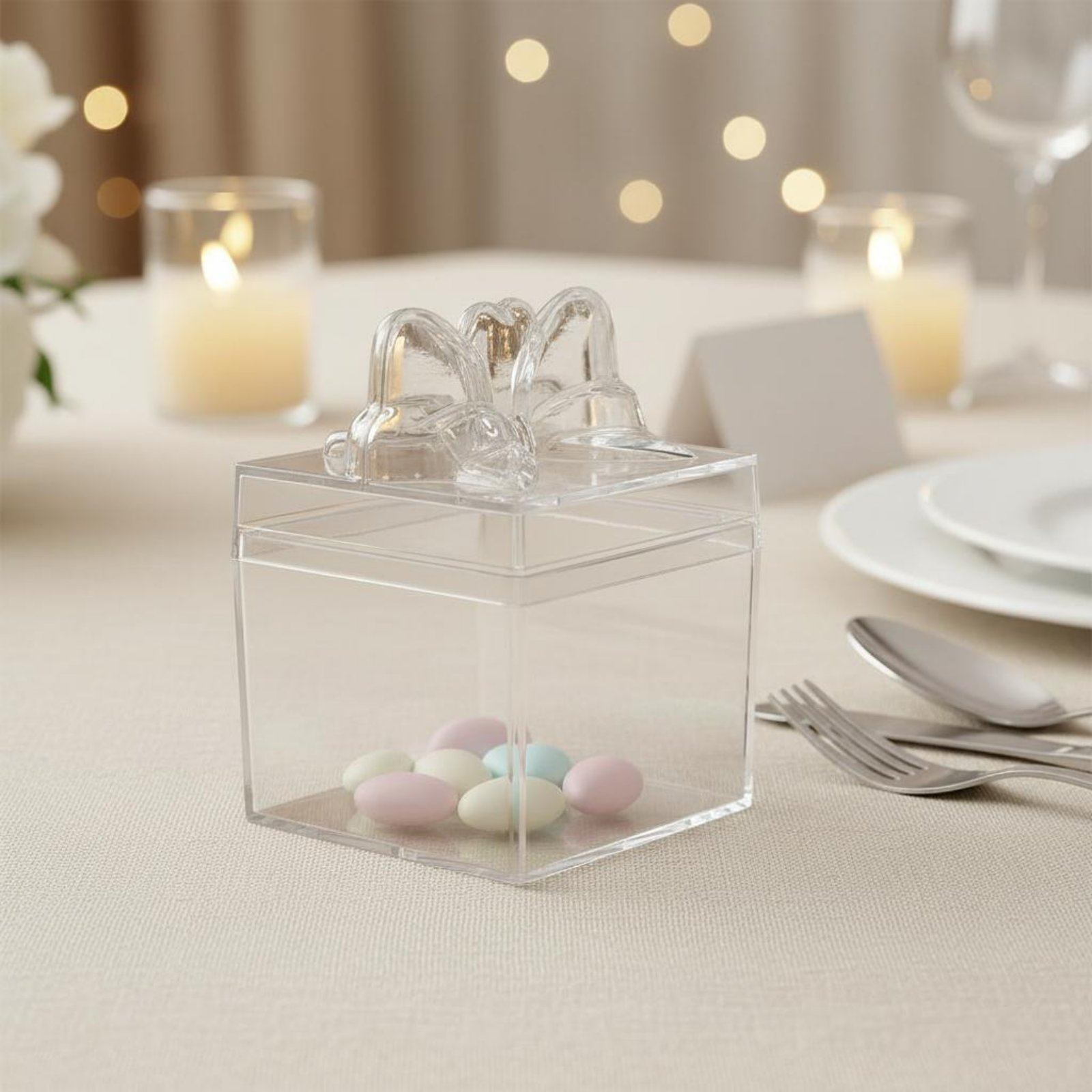 Food Storage Usa - Caja de Plástico Transparente para Dulces