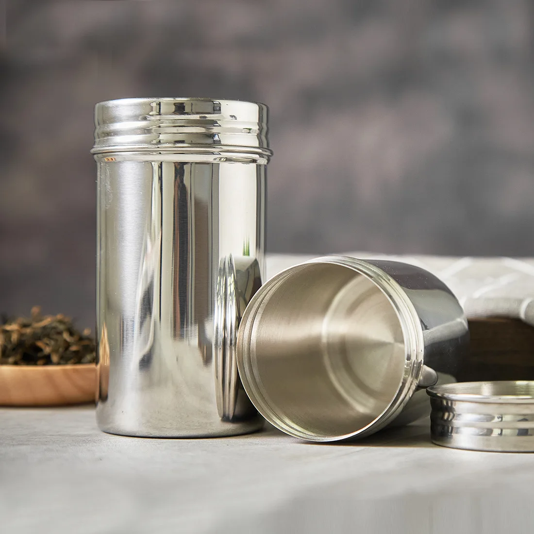Airtight Cereal Jar - Tarro de almacenamiento sellado de acero