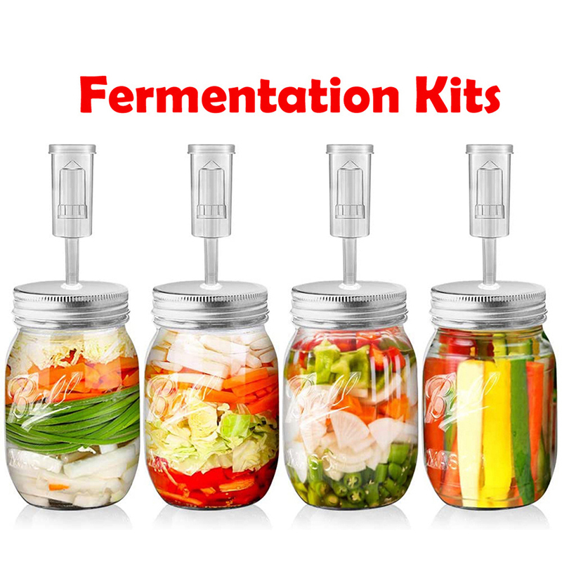 Mason Jar Wide Mouth - Tapa de fermentación de tarro de