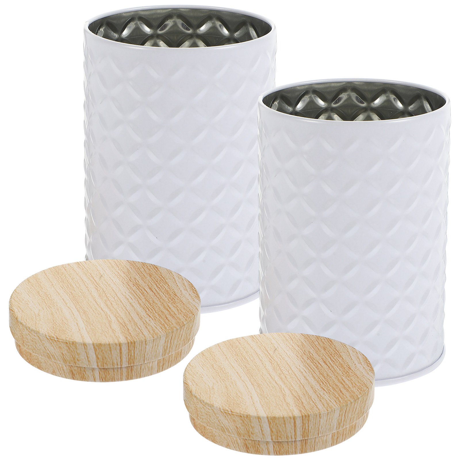 Food Storage Canister - 2 Recipientes de Almacenamiento de Hojalata