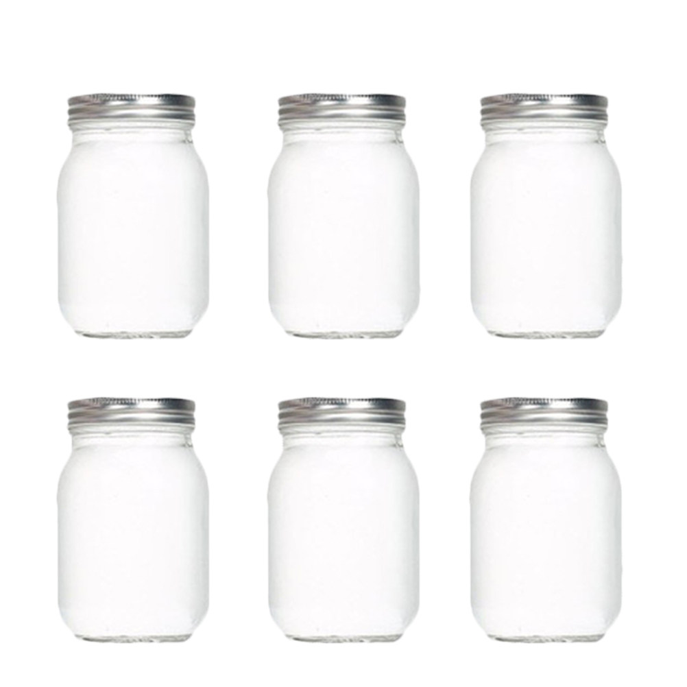 Food Storage In The Kitchen - Juego de 6 Frascos de Vidrio