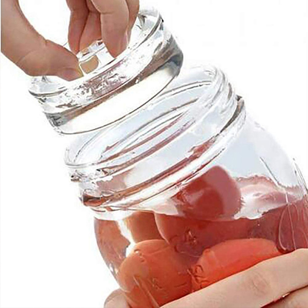 Mason Jar Wide Mouth - Prensa de vidrio duradera para tarros