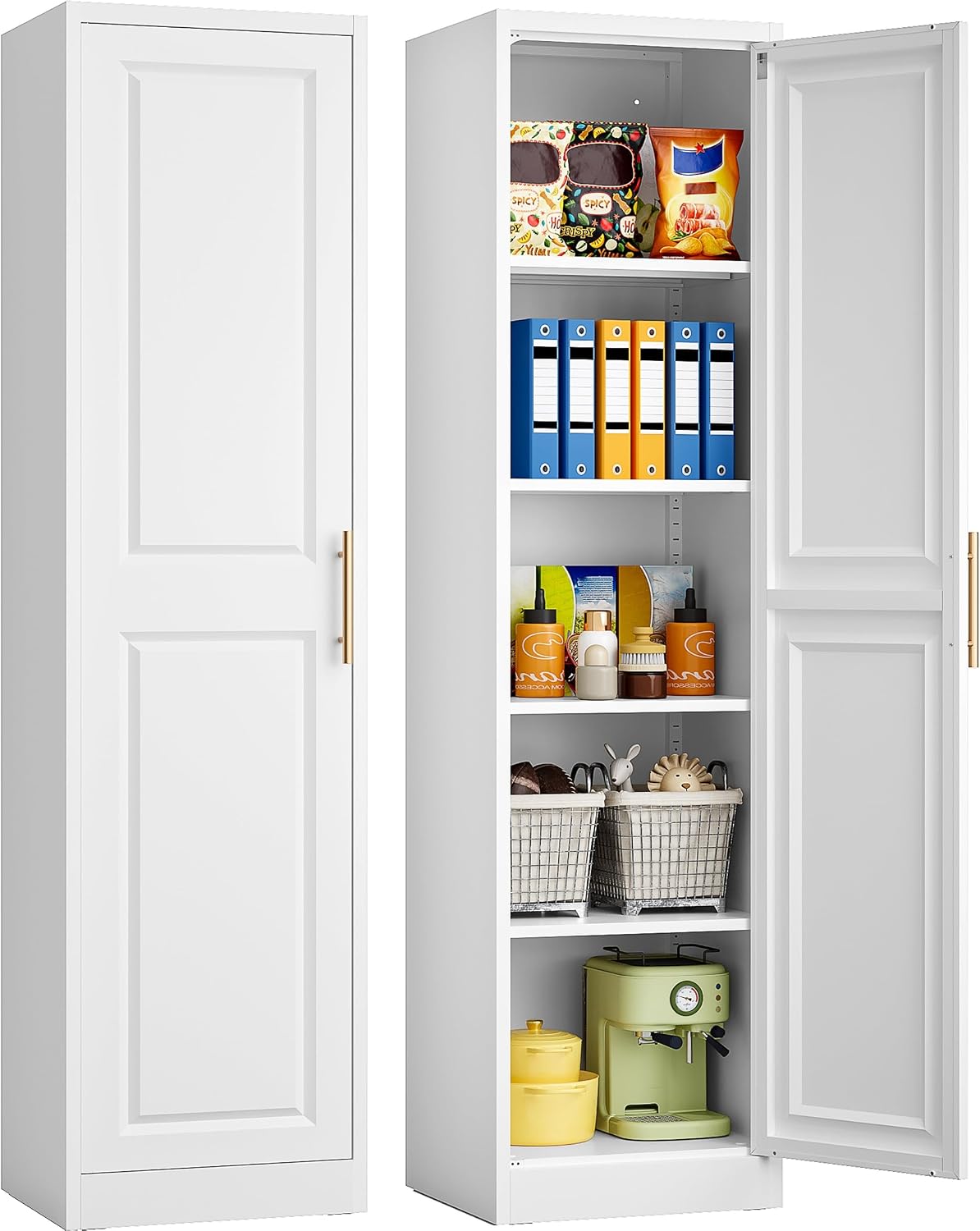 Food Storage Box Large - Armario de Almacenamiento Estrecho y Alto