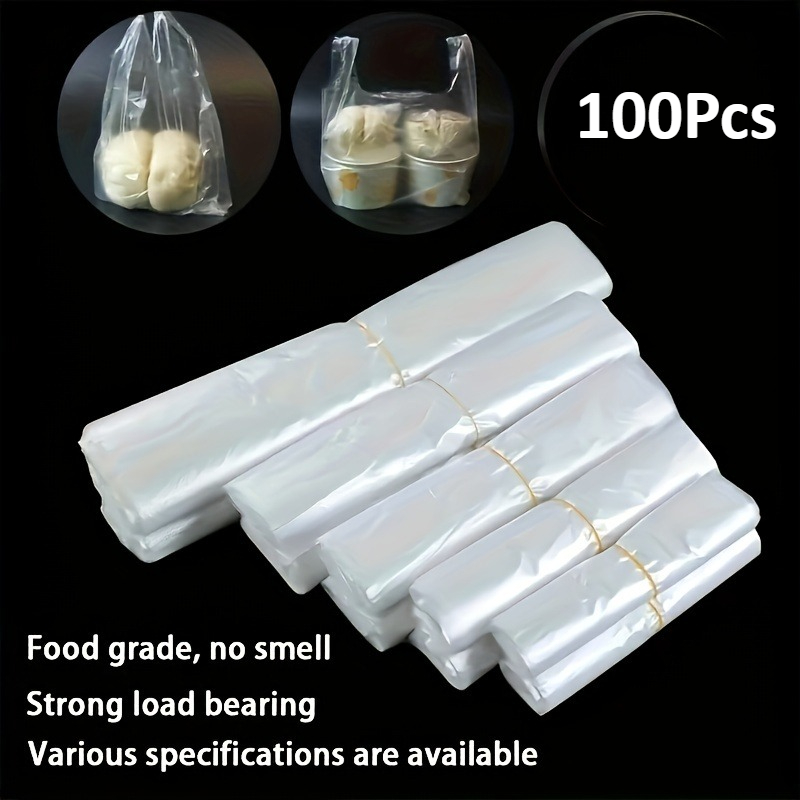 Food Storage Usa - 100 Uds. Bolsas de Plástico Transparentes