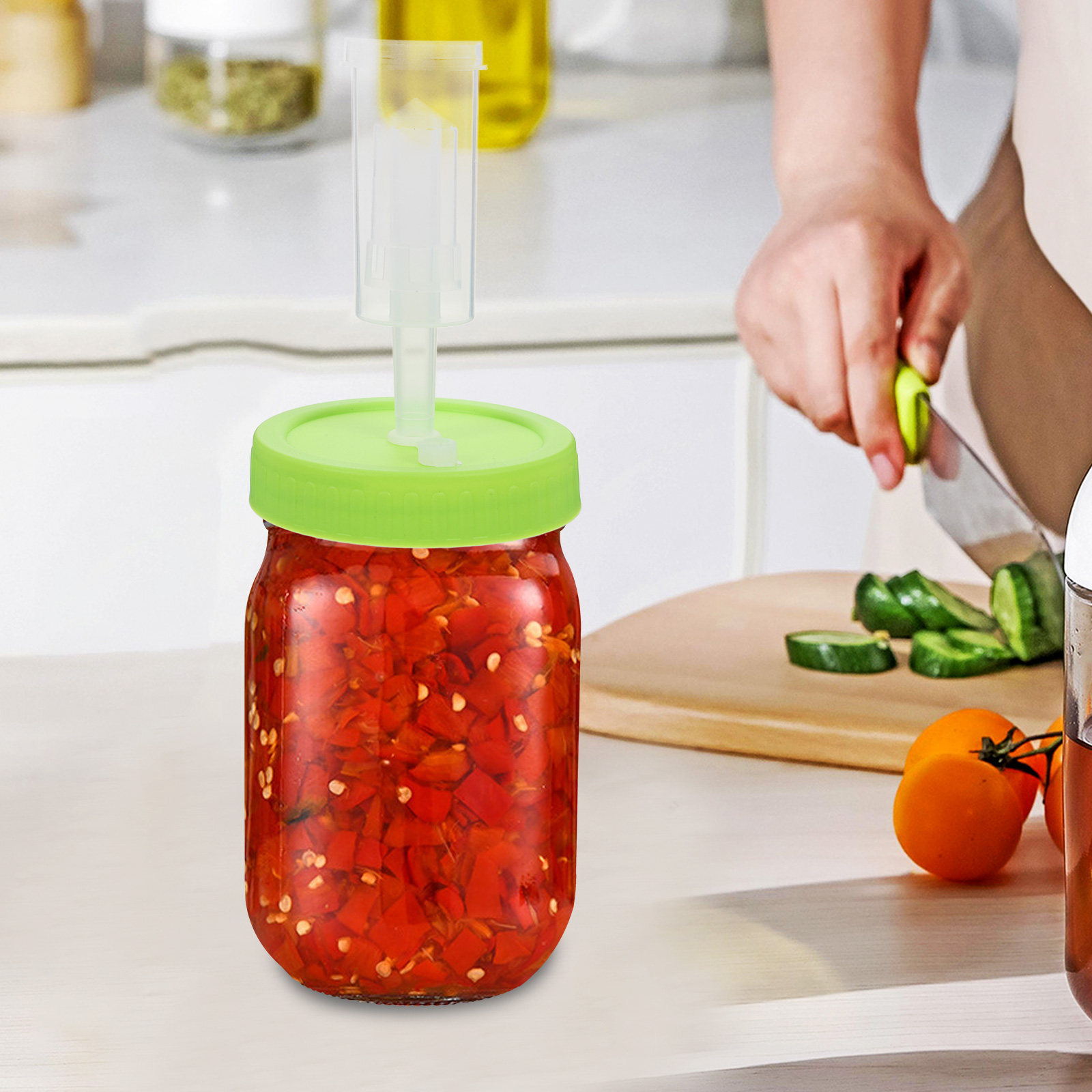 Mason Jar Wide Mouth - Tapa de repuesto para tarro Mason