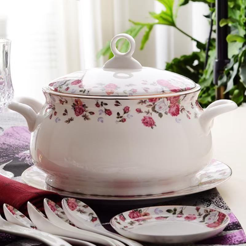 Food Storage Plants - Turbina de porcelana de hueso de