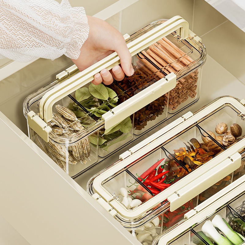 Food Storage Box Large - Caja de Almacenamiento de Especias Portátil,