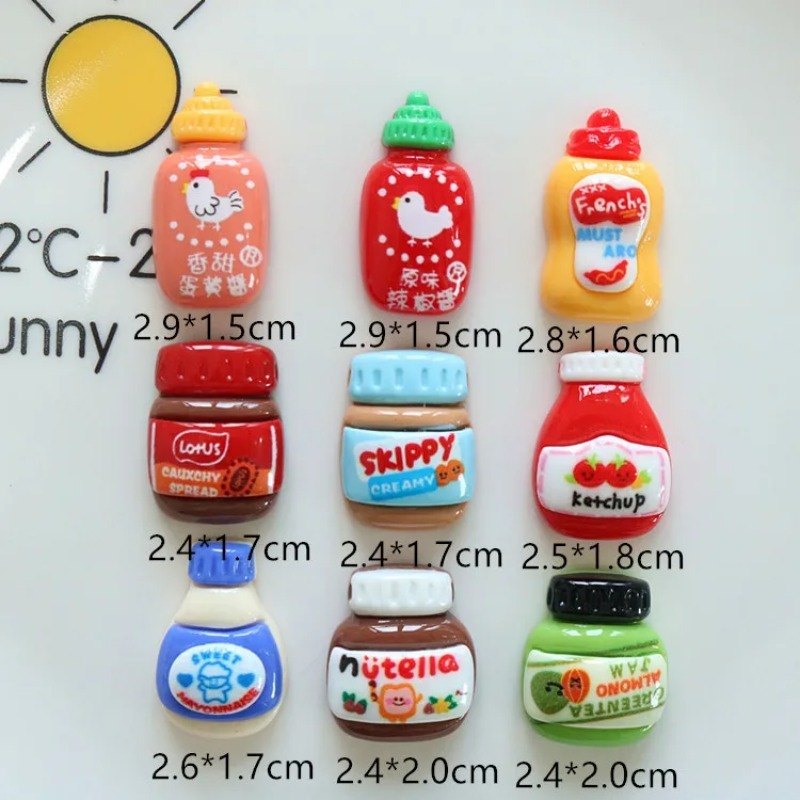 10 piezas de dijes de resina d - Salad Dressing Bottle reseña y precio