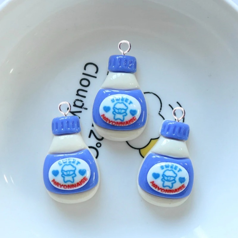 10 piezas de dijes de resina d - Salad Dressing Bottle reseña y precio