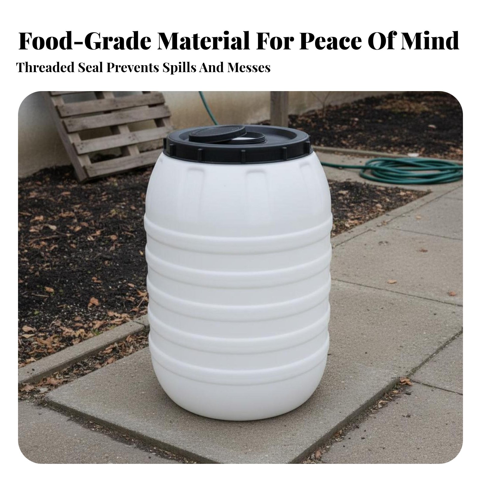 Barril de Plástico de Grado Al - Food Storage Drums reseña y precio