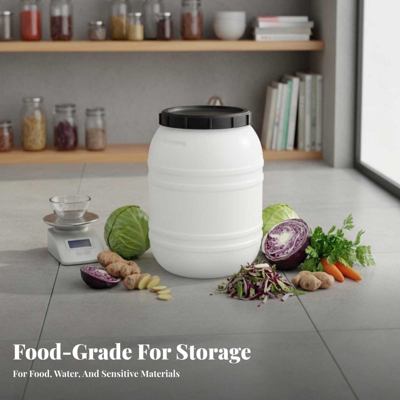 Barril de Plástico de Grado Al - Food Storage Drums reseña y precio