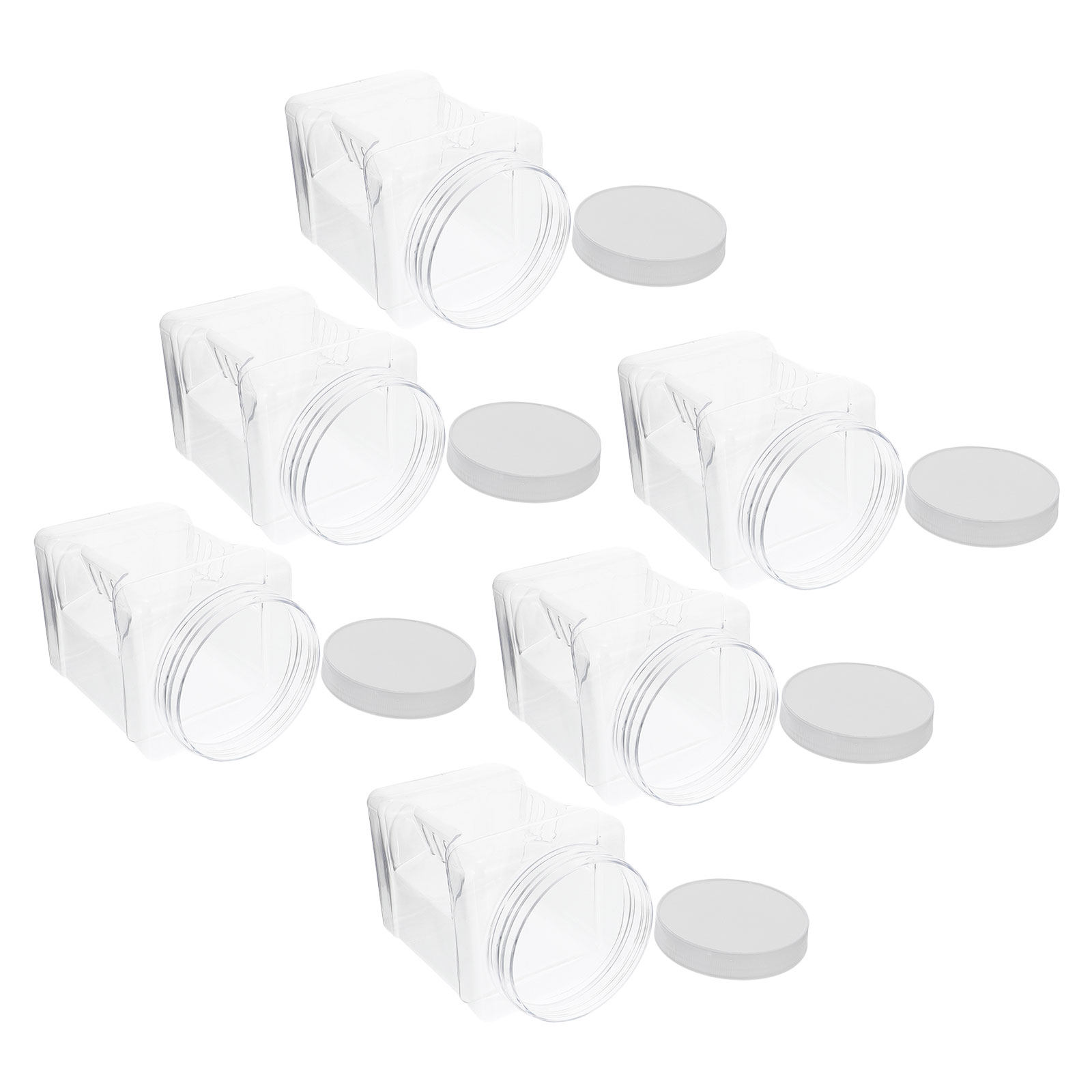 6 Recipientes Cuadrados Transp - Food Storage In The Kitchen reseña y precio