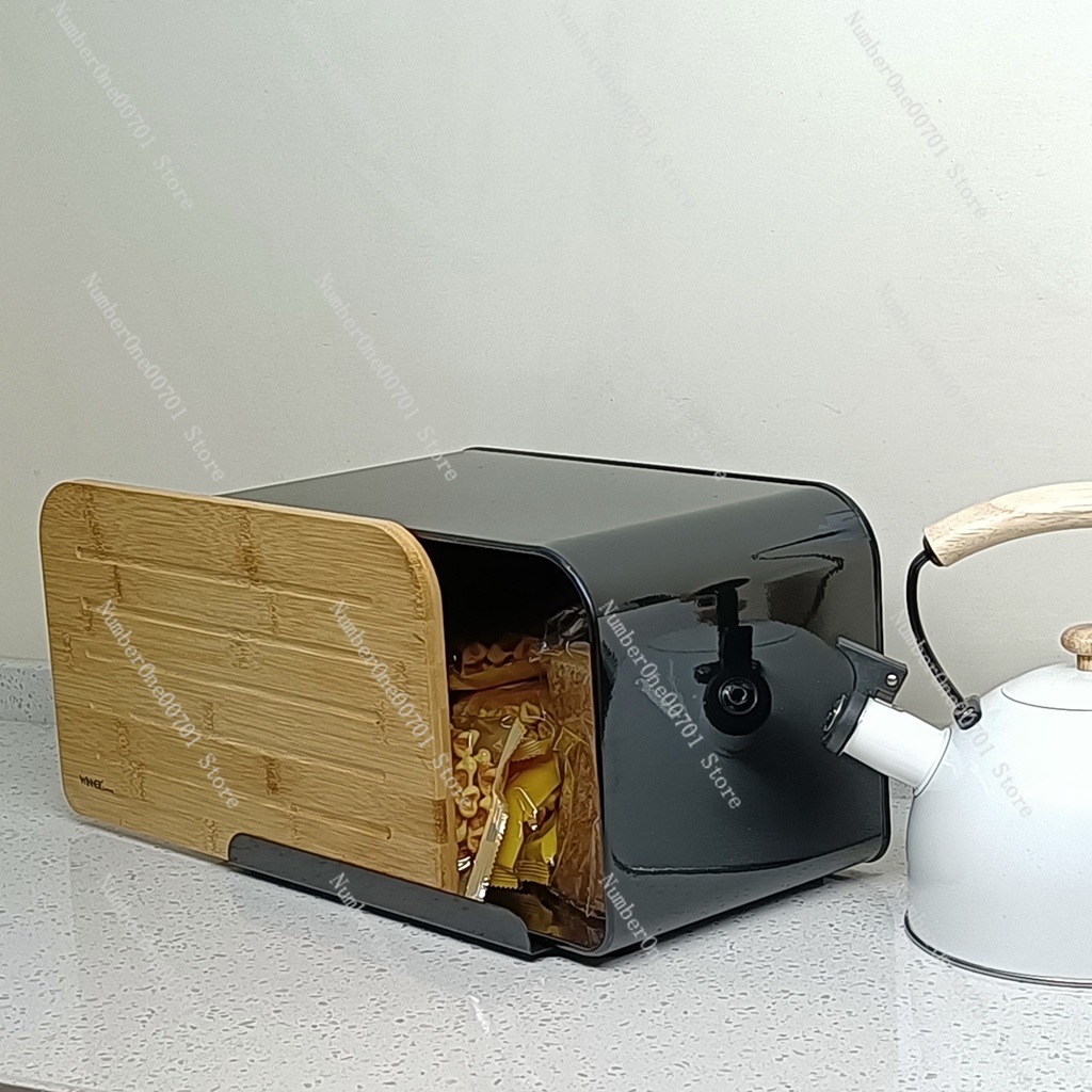 Caja para Pan de Cocina con Ta - Food Storage Bins reseña y precio
