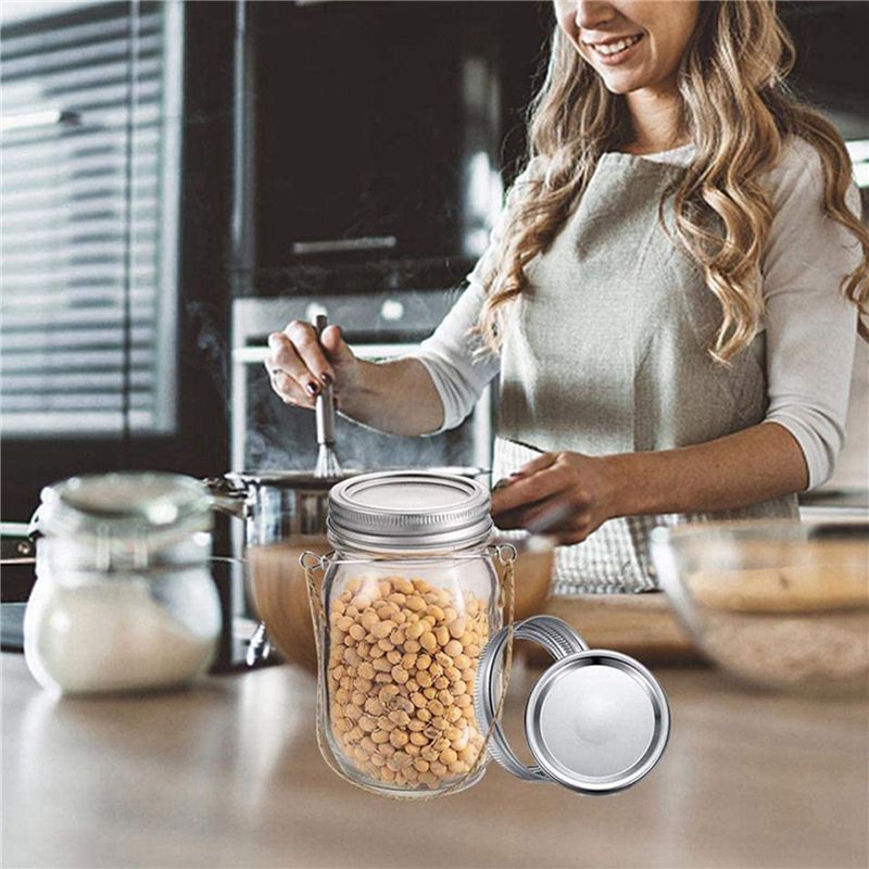 Colgadores para tarros Mason,  - Mason Jar Wide Mouth reseña y precio
