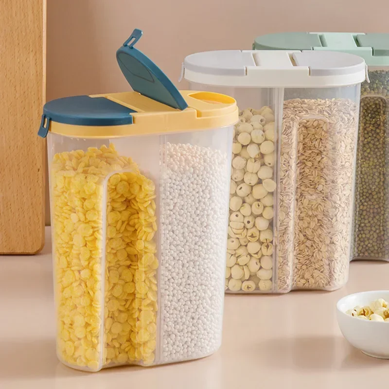 Tarro de cereales de doble rej - Food Storage Lidl reseña y precio