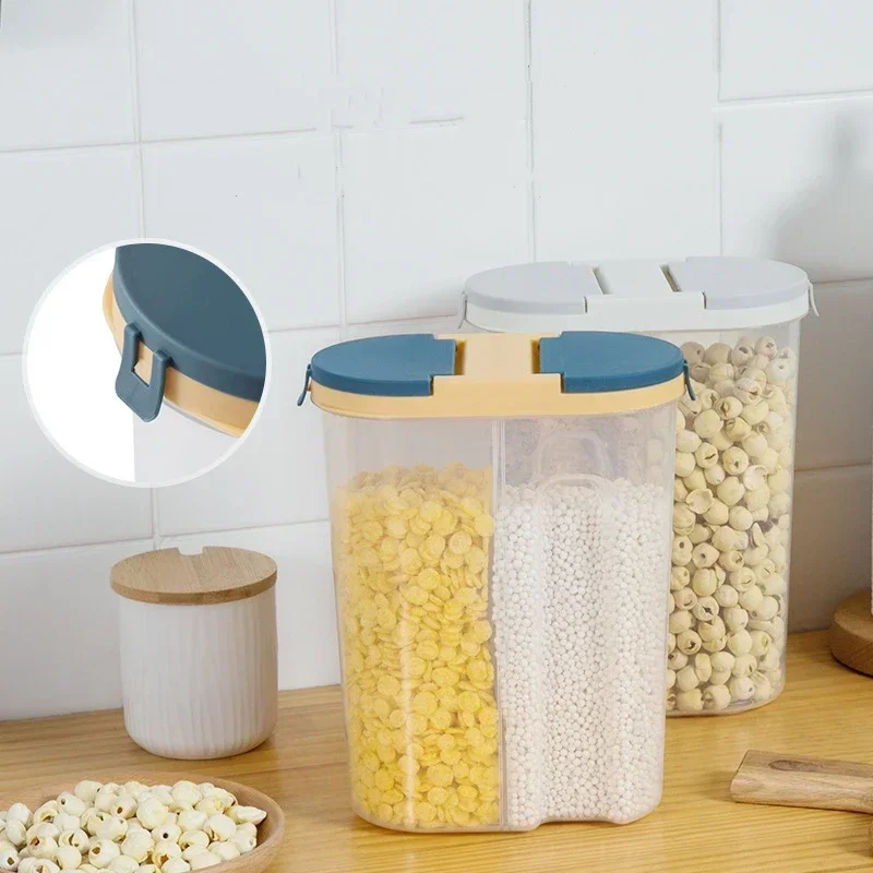 Tarro de cereales de doble rej - Food Storage Lidl reseña y precio
