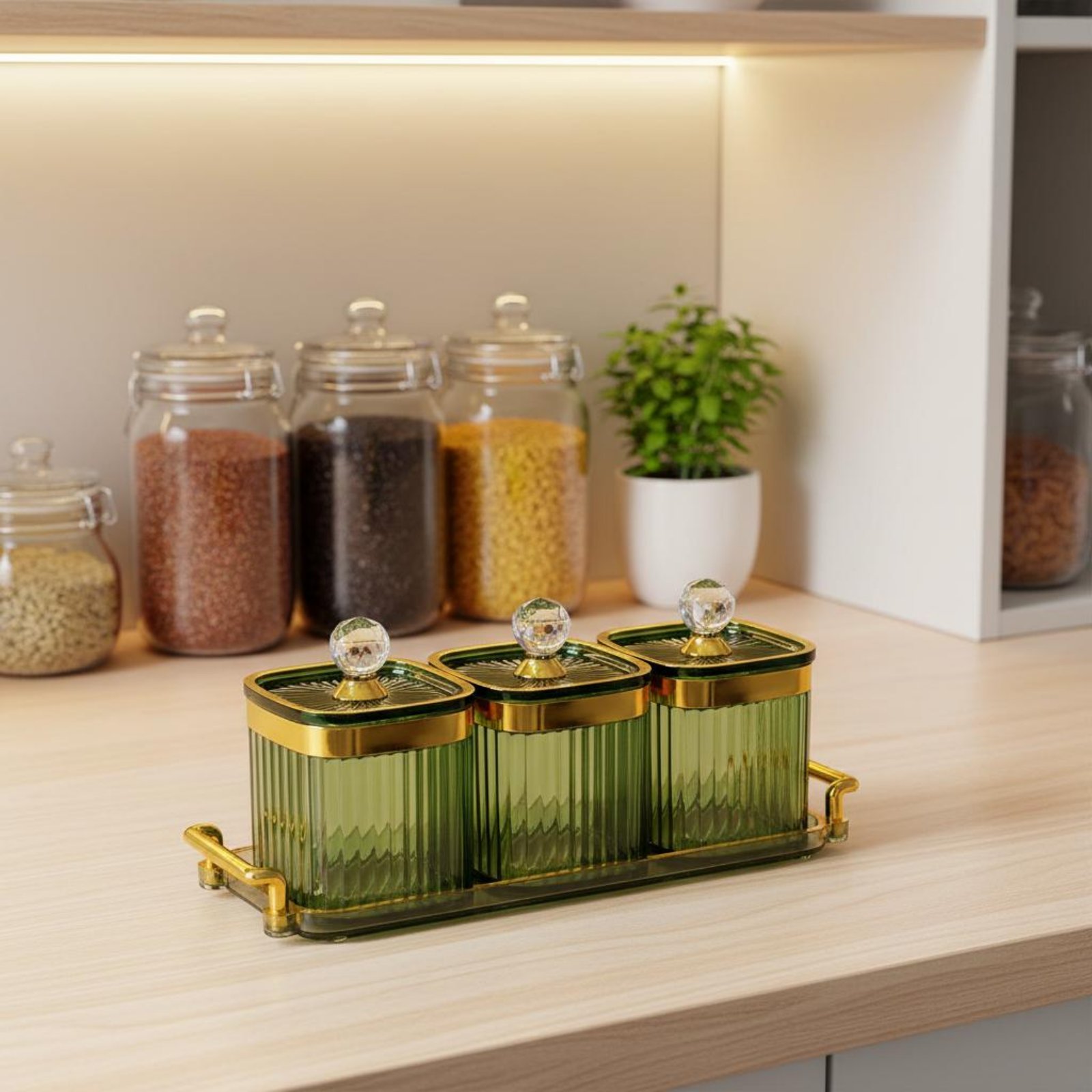 Juego de Recipientes Decorativ - Food Storage Canister reseña y precio