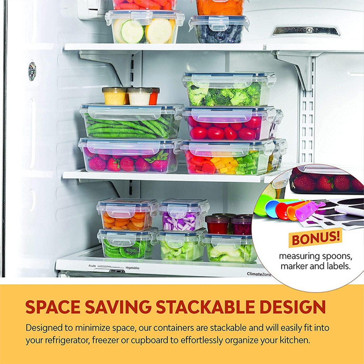 24 unids/set caja de almacenam - Food Storage Box Plastic reseña y precio