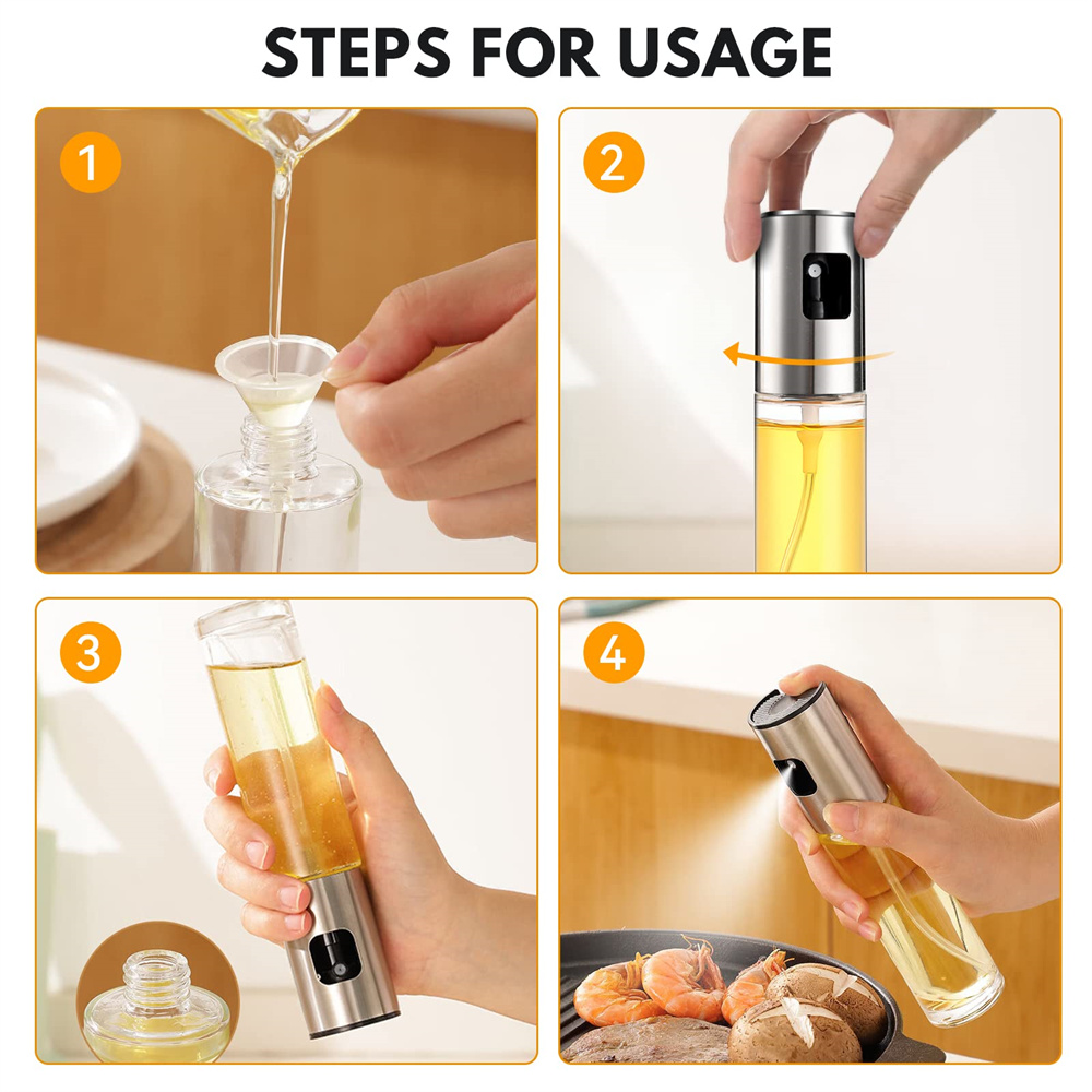 Pulverizador de aceite de vidr - Salad Dressing Bottle reseña y precio
