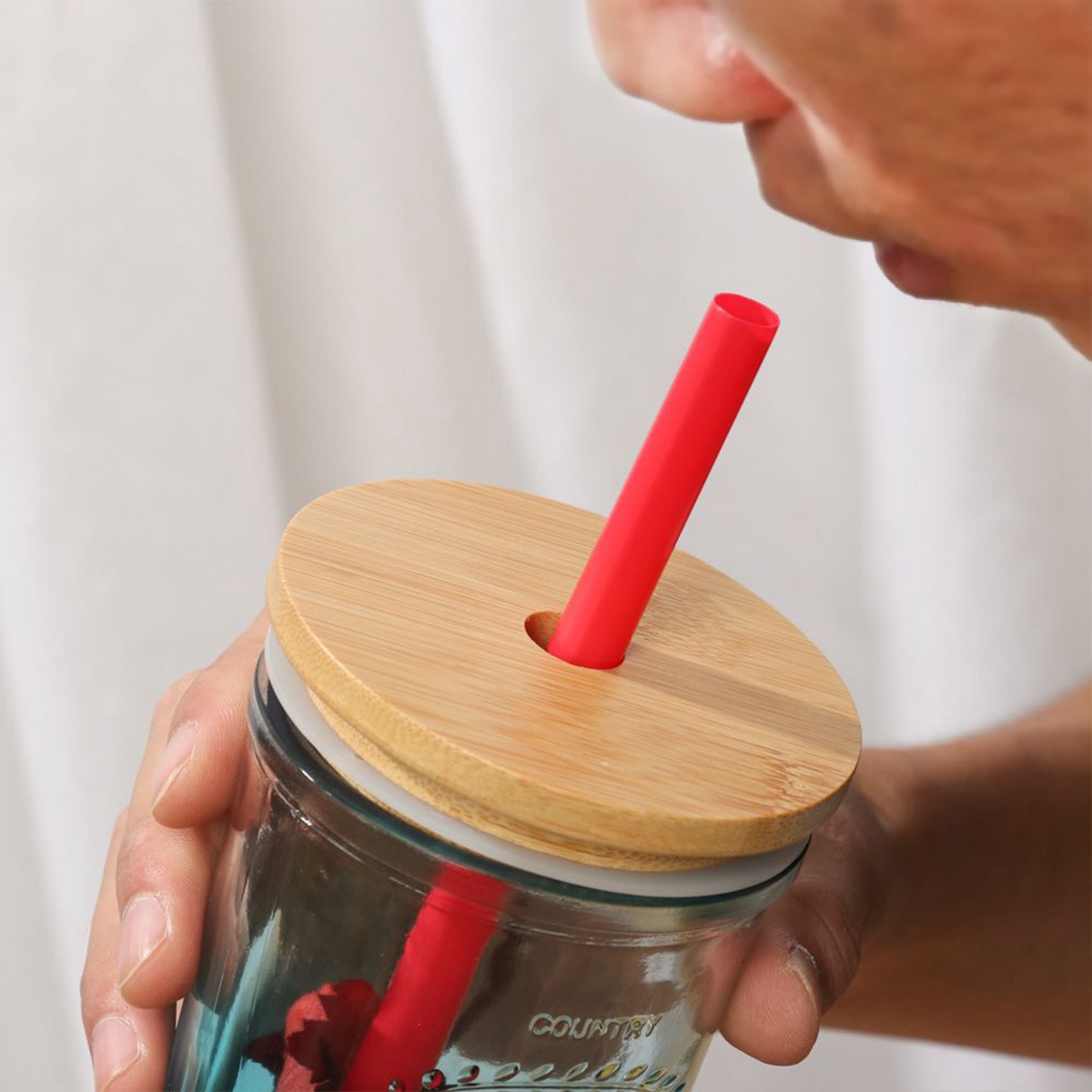 Tapas de madera de bambú reuti - Mason Jar Wide Mouth reseña y precio