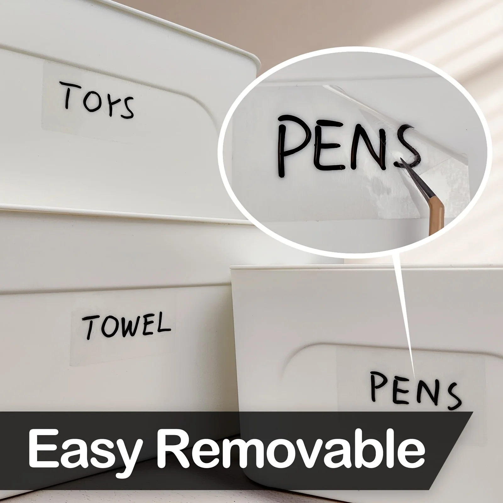 Etiquetas adhesivas impermeabl - Food Storage Bins reseña y precio