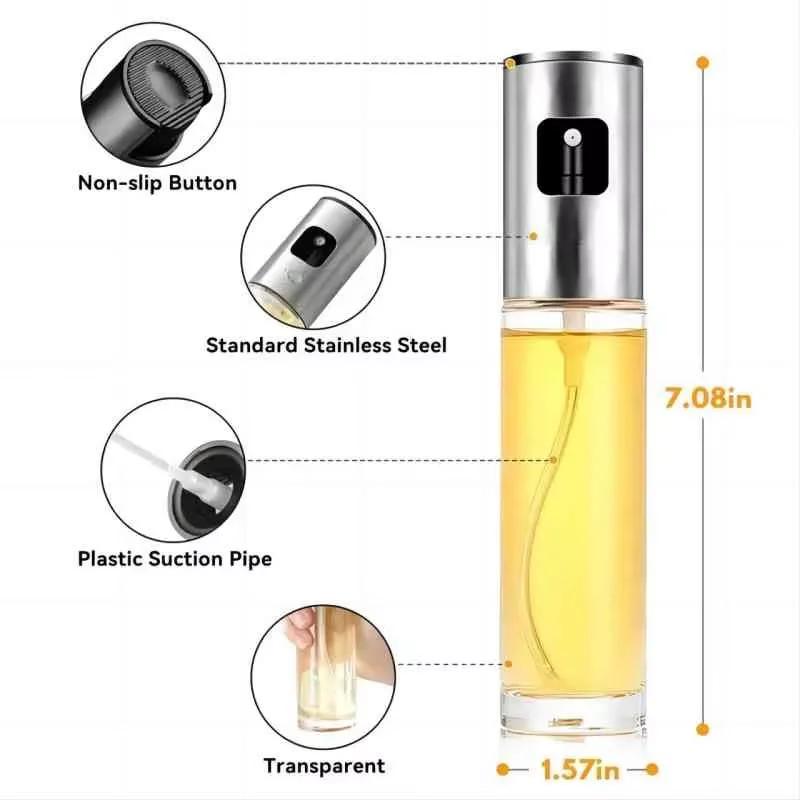 Pulverizador de aceite de vidr - Salad Dressing Bottle reseña y precio