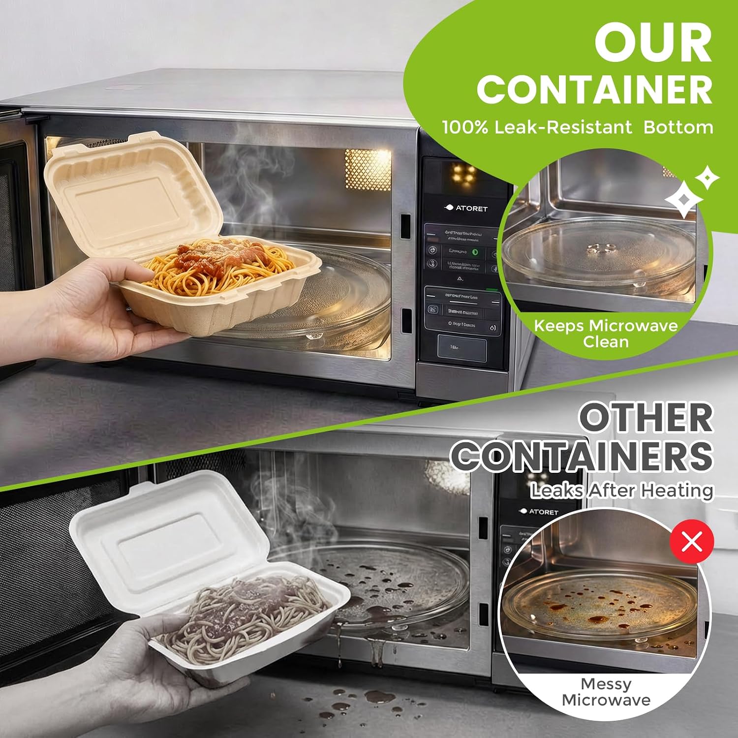 Paquete de 50 Contenedores Des - Food Storage Safe reseña y precio