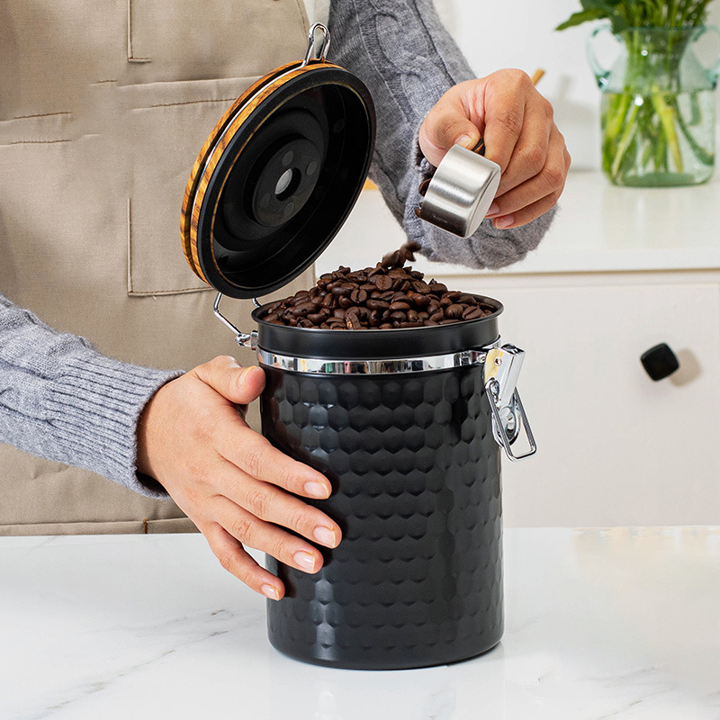 Botes de café de acero inoxida - Food Storage Canister reseña y precio