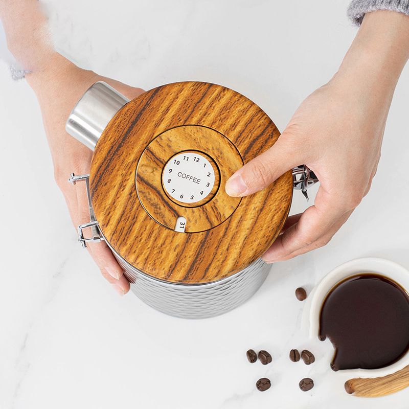 Botes de café de acero inoxida - Food Storage Canister reseña y precio