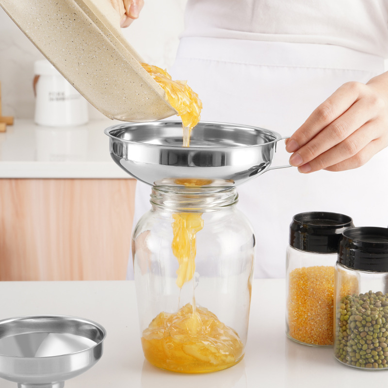 Embudo de boca ancha de acero  - Salad Dressing Bottle reseña y precio