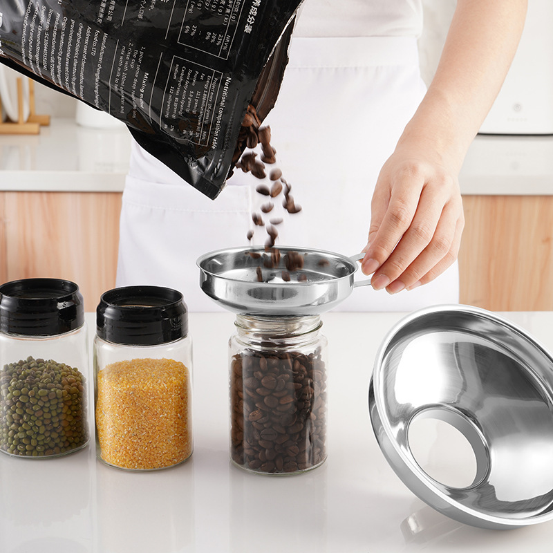 Embudo de boca ancha de acero  - Salad Dressing Bottle reseña y precio