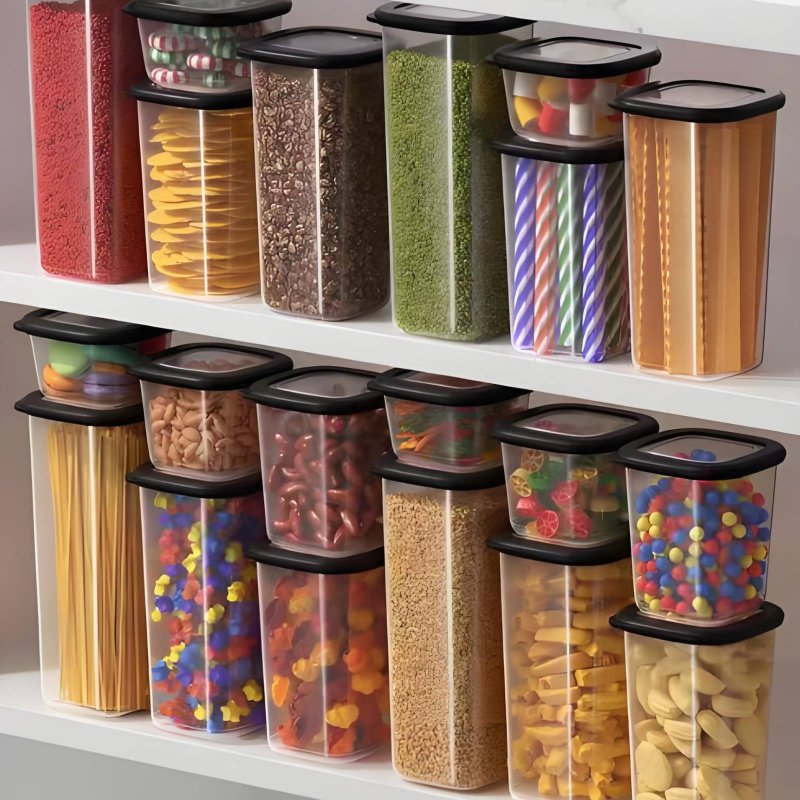 Juego de 6 Recipientes Herméti - Food Storage Bins reseña y precio