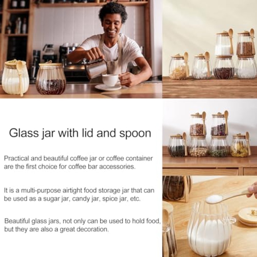 Azucarera de Vidrio de 25.36 F - Food Storage Canister reseña y precio