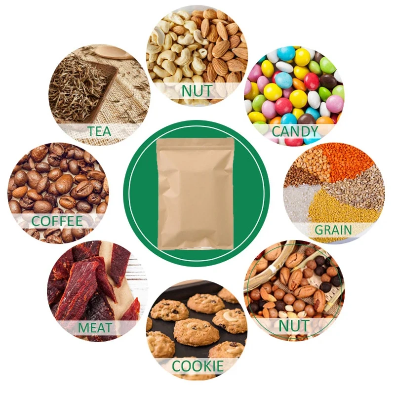 Bolsa de papel Kraft marrón co - Food Storage Usa reseña y precio