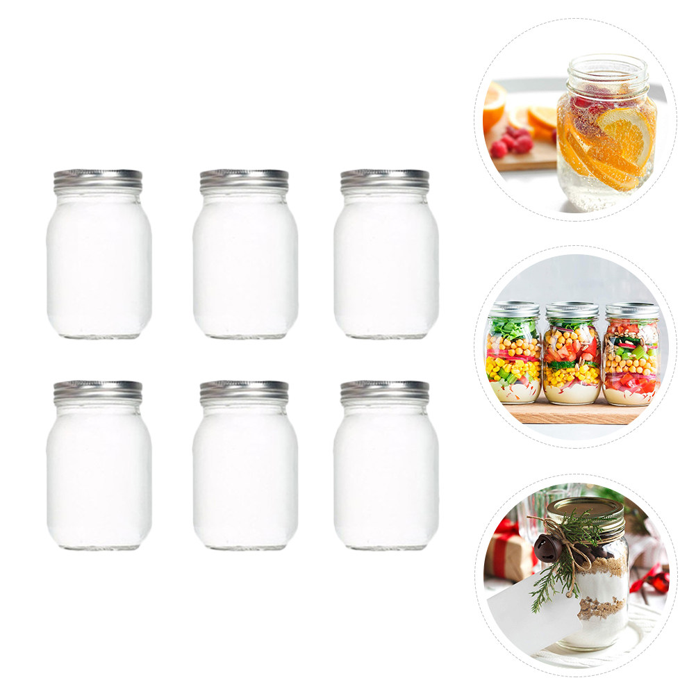 Juego de 6 Frascos de Vidrio T - Food Storage In The Kitchen reseña y precio