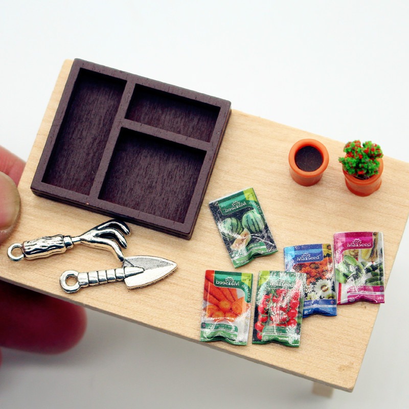 Casa de muñecas, jardinería, c - Food Storage Plants reseña y precio