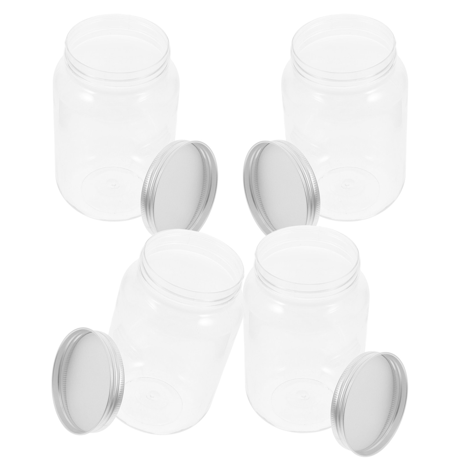 4 Frascos de Plástico Transpar - Airtight Cereal Jar reseña y precio