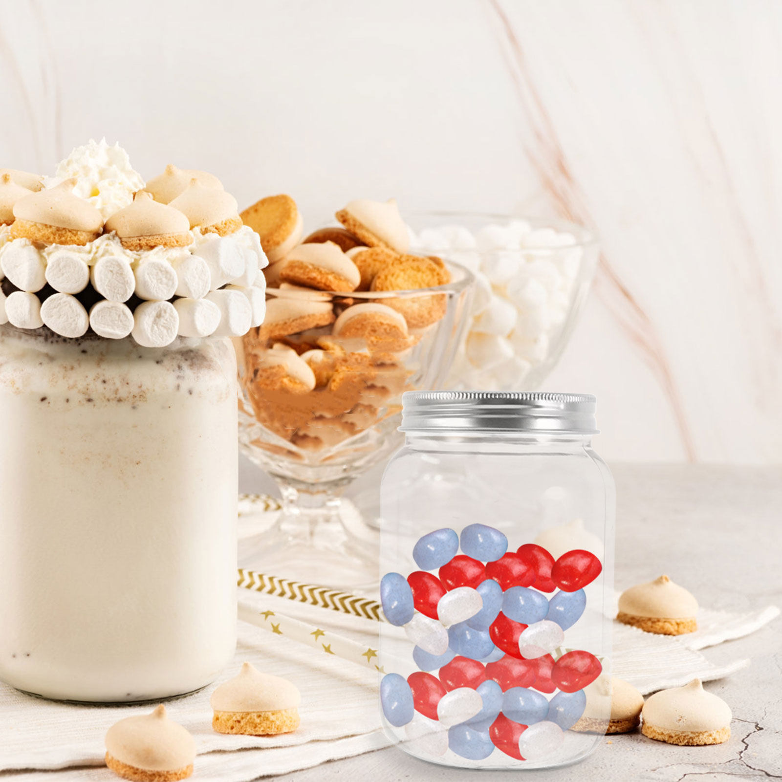 4 Frascos de Plástico Transpar - Airtight Cereal Jar reseña y precio