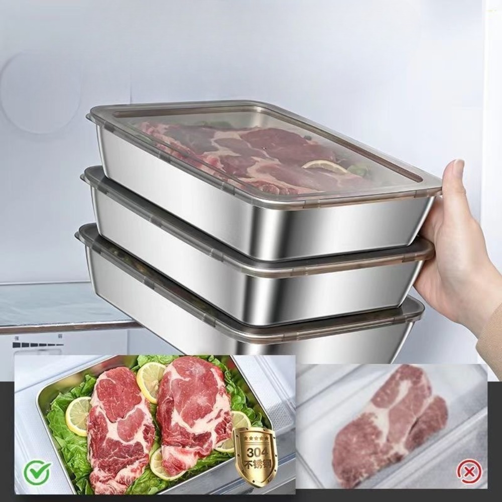 Bandeja de Servicio de Acero I - Food Storage Order reseña y precio