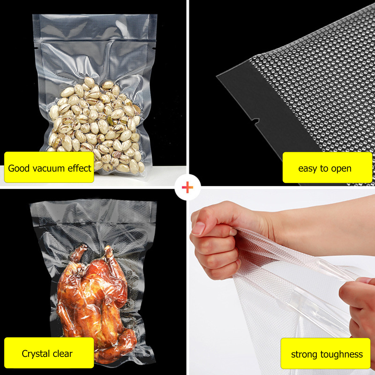 100 Bolsas Transparentes para  - Food Storage Usa reseña y precio