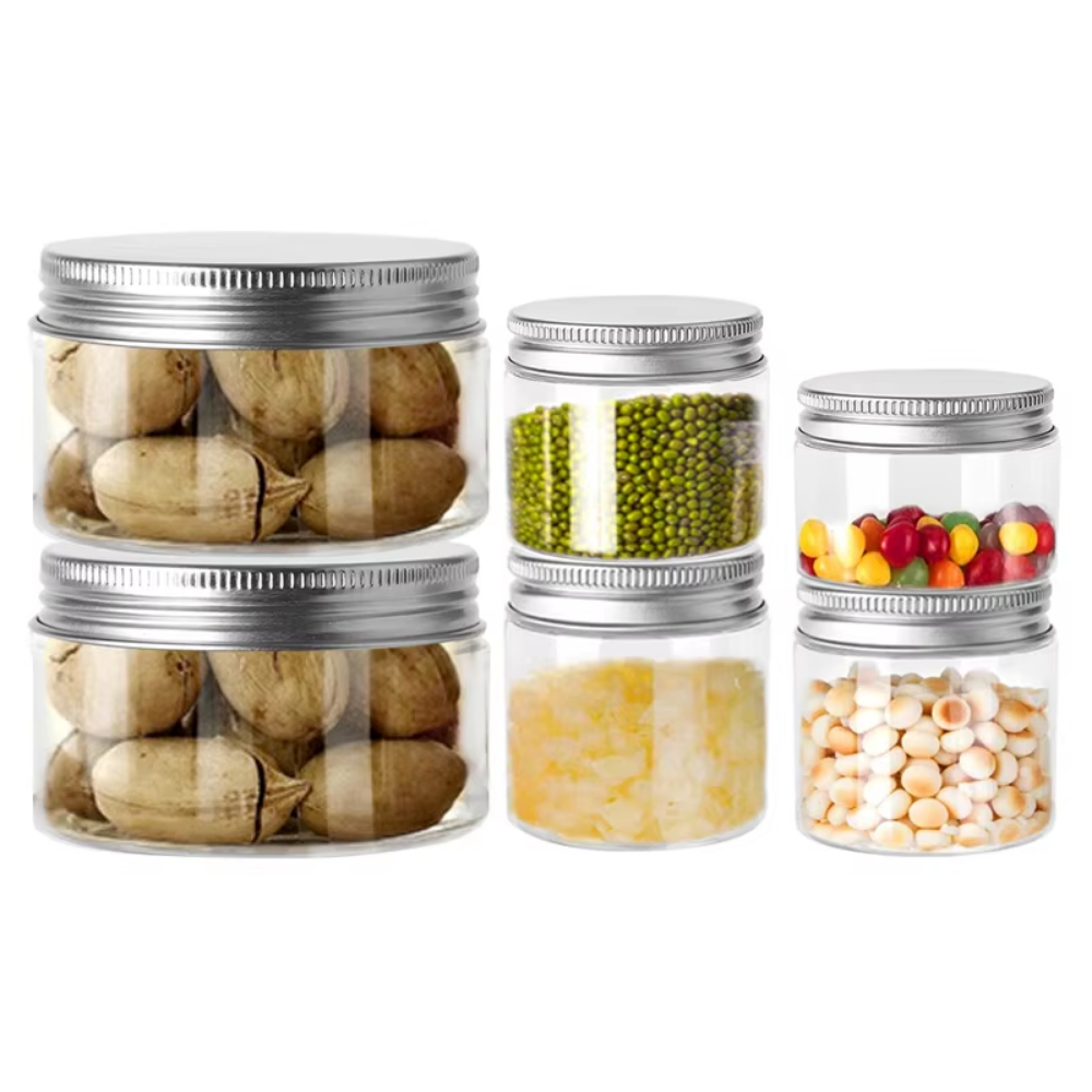 Frascos de plástico transparen - Mason Jar Wide Mouth reseña y precio