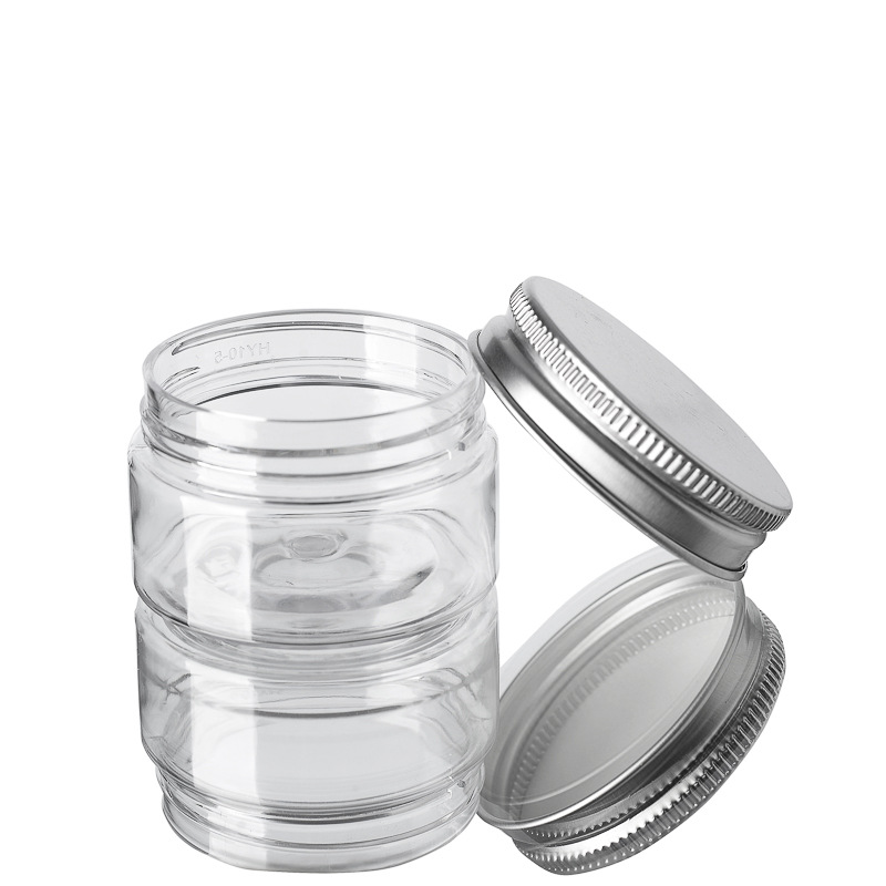 Frascos de plástico transparen - Mason Jar Wide Mouth reseña y precio