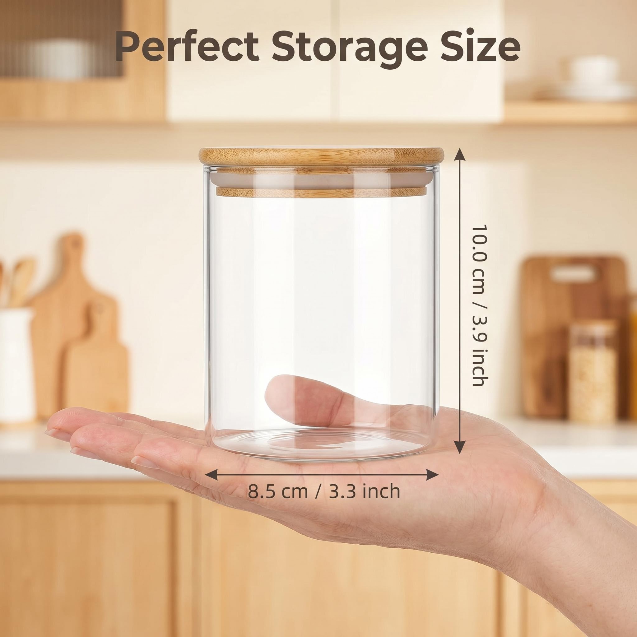 Juego de 9 Recipientes de Vidr - Airtight Cereal Jar reseña y precio