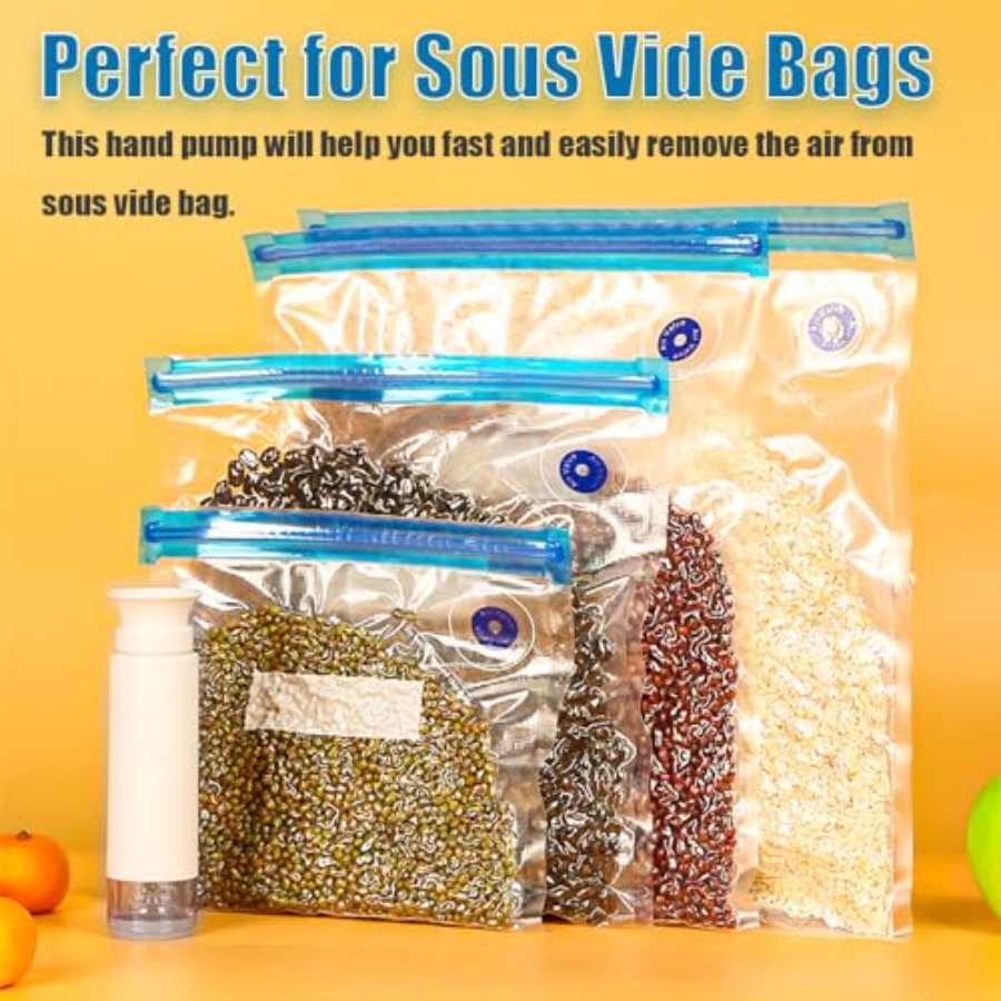 Bomba manual para bolsas Sous  - Mason Jar Wide Mouth reseña y precio