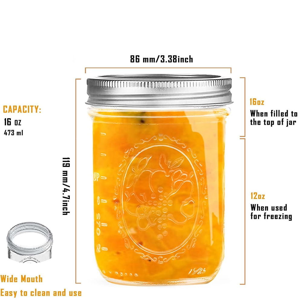 Frascos de Vidrio de Boca Anch - Mason Jar Wide Mouth reseña y precio